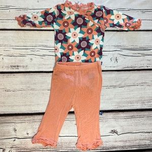 VGUC Kickee Pants outfit 3-6 months